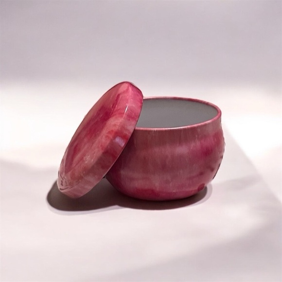 Small Colorful Marble Patterned Tins 1.9"W x 1.5"H - 8 Tins With Lids - Picture 10 of 11